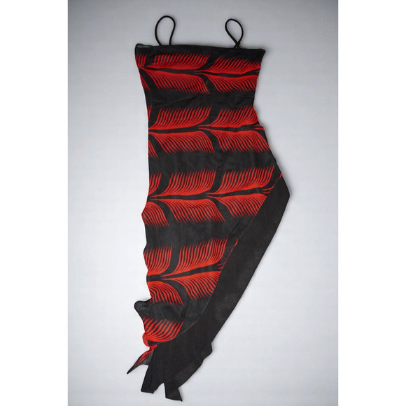 Vintage SaLLY USA Palm Leaf Slip Dress – Size Large – Made in USA - Picture 1 of 16